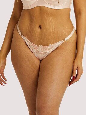Virginia Peach Guipure Brief - Size 20